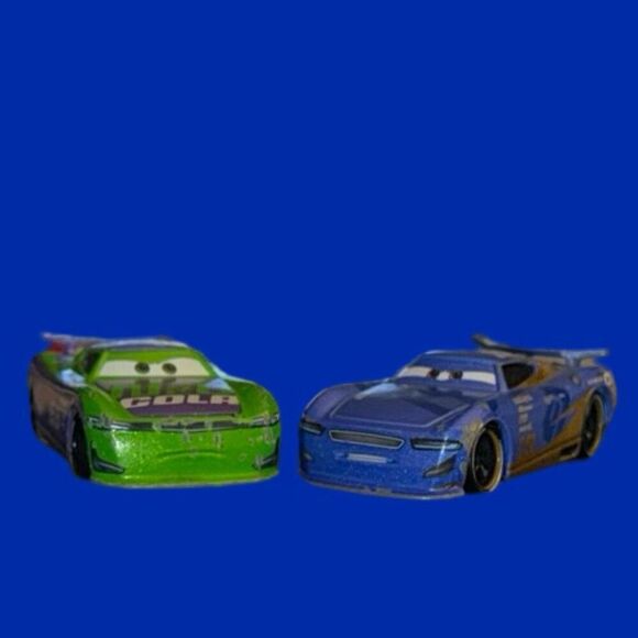 Disney Pixar Cars Turbo Racers Daniel Swervez & Hj Hollis N20 Cola Cars B23 - Picture 2 of 13